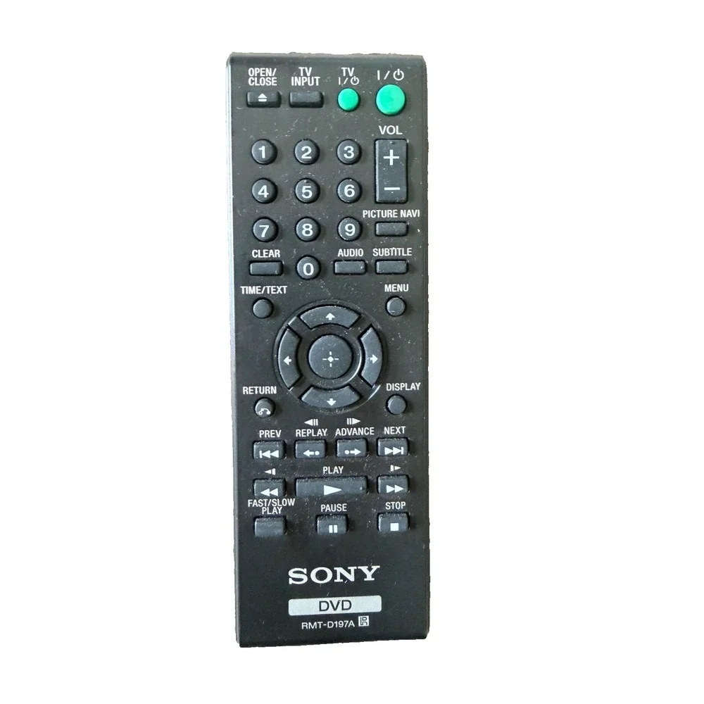 Sony RMT-D197A Genuine DVD Player Remote Control Replacement Black Works!